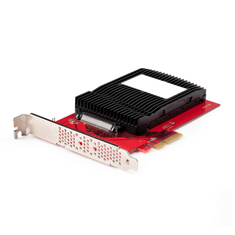 STARTECH U.3 to PCIe Adapter Card, PCIe 4.0 x4 Adapter For 2.5" U.3 NVMe SSDs, SFF-TA-1001 PCI Express Add-in Card for Desktops/Servers