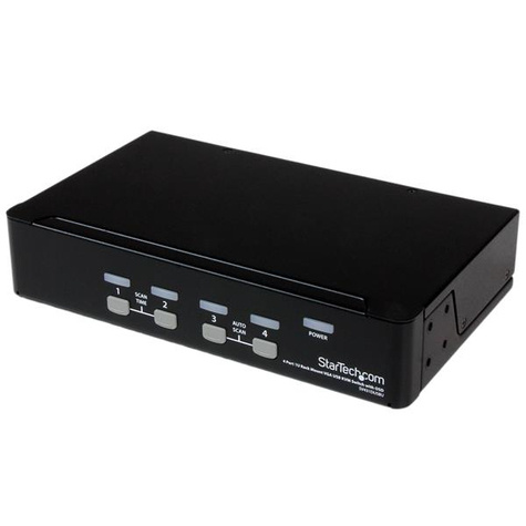 STARTECH STARTECH 4-Port USB KVM Swith with OSD - TAA Compliant - 1U Rack Mountable VGA KVM Switch (SV431DUSBU)