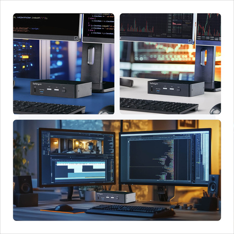 STARTECH 2-Port DisplayPort KVM Switch USB 3.0