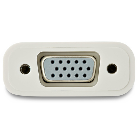 STARTECH USB-C naar VGA adapter - USB Type-C naar VGA video converter - wit - USB/VGA-adapter - 24 pin USB-C (M) naar HD-15 (VGA) (V)