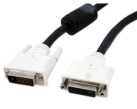 STARTECH 2m DVI-D Dual-Link Monitor Verlengkabel - M/F - DVI-verlengkabel - dubbele verbinding - DVI-D (M) naar DVI-D (V) - 2 m - zwart