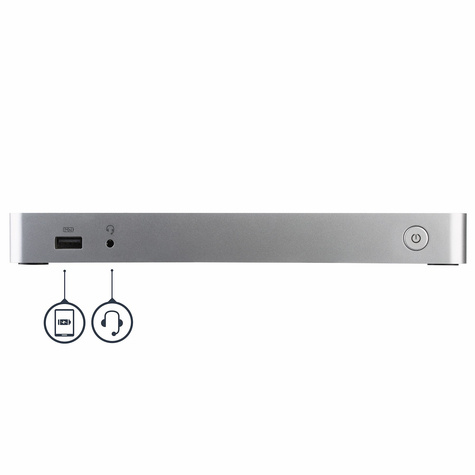 STARTECH Dual-Monitor USB-C docking station, 60W Power Delivery voor Windows Laptops, USB Type-C naar HDMI / DVI Dock