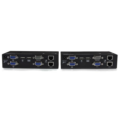 STARTECH USB Dual VGA over Cat5 KVM Extender
