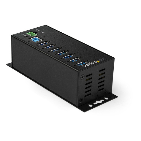 STARTECH STARTECH 7 Port USB 3.0 Hub met Voeding  Overspanningsbeveiliging - Industrial Powered USB 3.0 Data Transfer Hub - Muur/Bureau/Din Rail Mountable