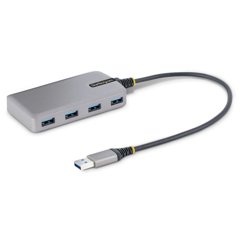 STARTECH 4-Port USB Hub, USB 3.0 5Gbps, Bus Powered, USB-A to 4x USB-A Hub with Optional Auxiliary Power Input