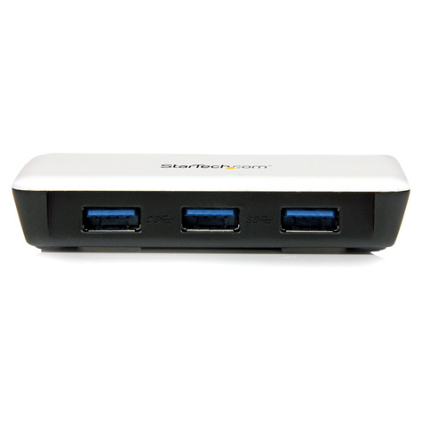 STARTECH USB 3.0 naar gigabit Ethernet NIC netwerkadapter met 3-poorts hub - wit - Hub - 3 x SuperSpeed USB 3.0 + 1 x 10/100/1000 - desktop