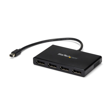 STARTECH Mini DisplayPort naar DisplayPort multi-monitor splitter - 4 poorts MST Hub - mDP 1.2 naar 4x DP monitor splitter - Videosplitter - 4 x DisplayPort - desktop