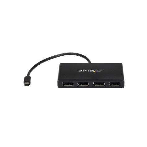 STARTECH Mini DisplayPort naar DisplayPort multi-monitor splitter - 4 poorts MST Hub - mDP 1.2 naar 4x DP monitor splitter - Videosplitter - 4 x DisplayPort - desktop