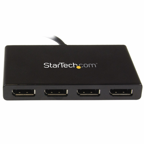 STARTECH Mini DisplayPort naar DisplayPort multi-monitor splitter - 4 poorts MST Hub - mDP 1.2 naar 4x DP monitor splitter - Videosplitter - 4 x DisplayPort - desktop