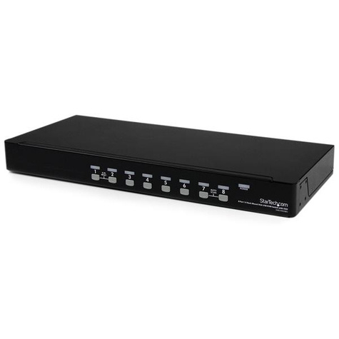 STARTECH 8-Port USB KVM Swith with OSD - TAA Compliant - 1U Rack Mountable VGA KVM Switch (SV831DUSBU)