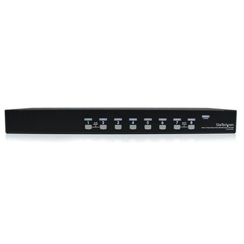 STARTECH 8-Port USB KVM Swith with OSD - TAA Compliant - 1U Rack Mountable VGA KVM Switch (SV831DUSBU)