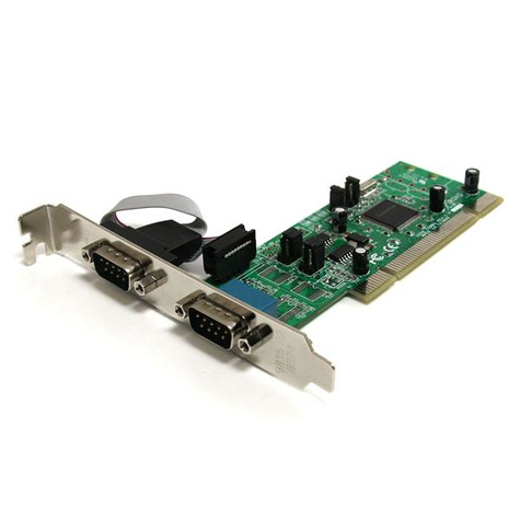 STARTECH STARTECH \2-poort PCI RS422/485 Seriële Adapter-kaart met 16550 UART - Seriële adapter - PCI-X - RS-422/485 x 2