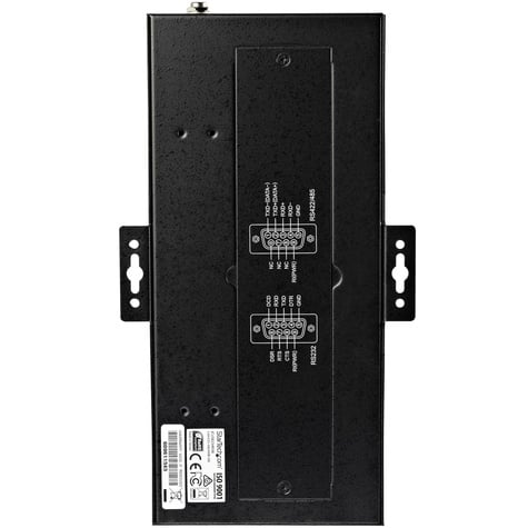 STARTECH 8 Port Seriële USB Hub naar RS-232/422/485 Adapter, Industriële USB 2.0 naar DB9 Serial Converter Hub, IP30 Rated, Din Rail Monteerbaar