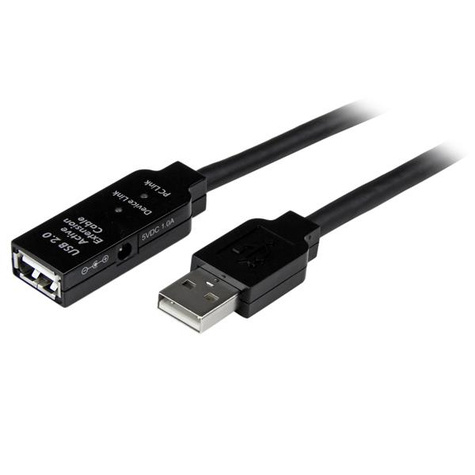 STARTECH STARTECH 35m USB 2,0 Actieve Verlengkabel - M/F - USB-verlengkabel - USB (M) naar USB (V) - USB 2.0 - 35 m - actief - zwart - voor P/N: SVA5H2NEUA, UUSBOTG
