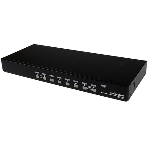 STARTECH 8-poort 1U-Rack USB PS/2 KVM-switch met OSD - KVM-schakelaar - 8 x KVM port(s) - 1 lokale gebruiker - desktop - voor P/N: RK3236BKF