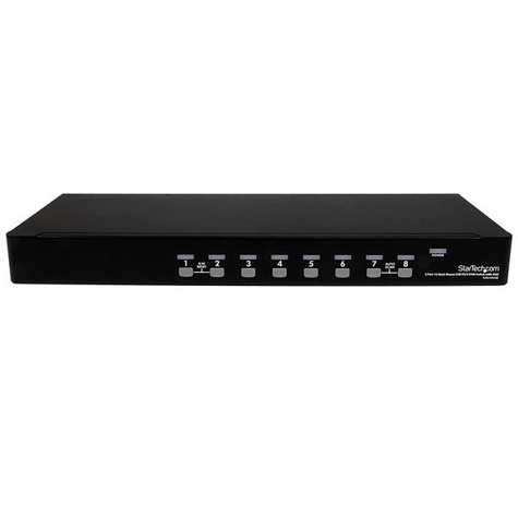 STARTECH 8-poort 1U-Rack USB PS/2 KVM-switch met OSD - KVM-schakelaar - 8 x KVM port(s) - 1 lokale gebruiker - desktop - voor P/N: RK3236BKF