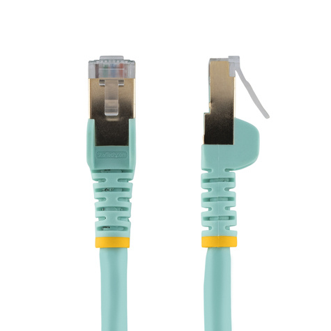 STARTECH 5m CAT6a netwerkkabel - aqua - CAT6a STP kabel - Snagless RJ45 connectors - Shielded (STP)  - 100% koper - Verbindingskabel
