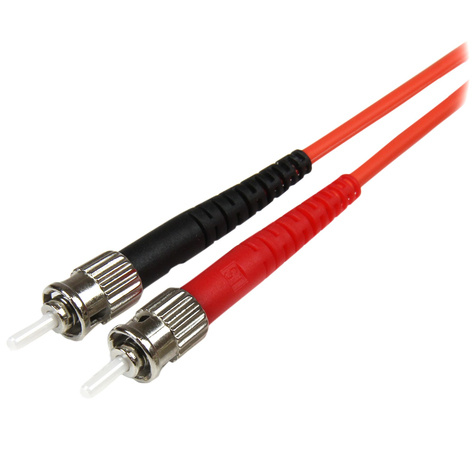 STARTECH 1m Fiber Optic Cable - Multimode Duplex 50/125 - LSZH - LC/ST - OM2 - LC to ST Fiber Patch Cable - Verbindingskabel