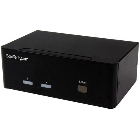 STARTECH 2-poorts KVM switch met dubbele VGA en 2 poorts USB Hub - USB 2.0 - KVM / audio / USB switch