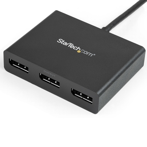 STARTECH Mini DisplayPort naar DisplayPort multi-monitor splitter - 3 poorts MST Hub - mDP 1.2 naar DP - Videosplitter - 3 x DisplayPort - desktop - AC 100/230 V - voor P/N: SVA5N3NEUA