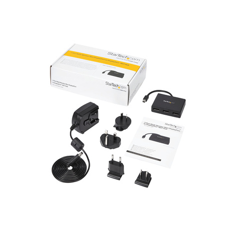 STARTECH Mini DisplayPort naar DisplayPort multi-monitor splitter - 3 poorts MST Hub - mDP 1.2 naar DP - Videosplitter - 3 x DisplayPort - desktop - AC 100/230 V - voor P/N: SVA5N3NEUA