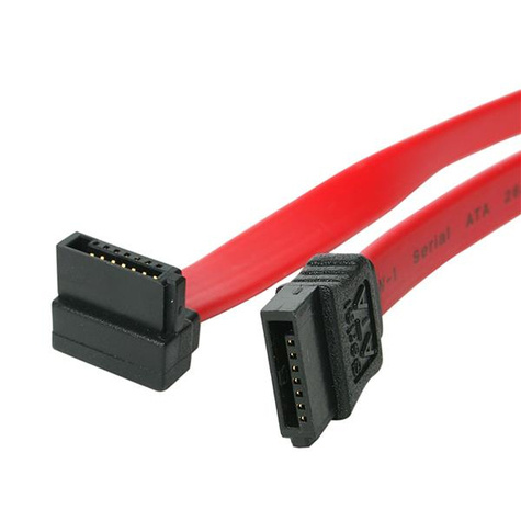 STARTECH 45 cm SATA naar SATA Serial ATA Kabel met Rechte Hoek - SATA-kabel - Serial ATA 150/300/600 - SATA (R) naar SATA (R)
