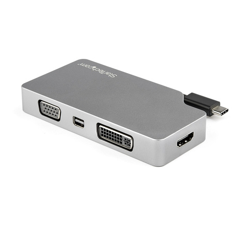 STARTECH USB C Multiport Video Adapter met HDMI, VGA, Mini DisplayPort of DVI, USB Type C Monitor Adapter naar HDMI 2.0 of mDP 1.2 (4K 60Hz)