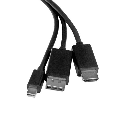STARTECH HDMI, DisplayPort of Mini DisplayPort naar HDMI adapter kabel - 2 m - HDMI / DP /Mini DP naar HDMI converter