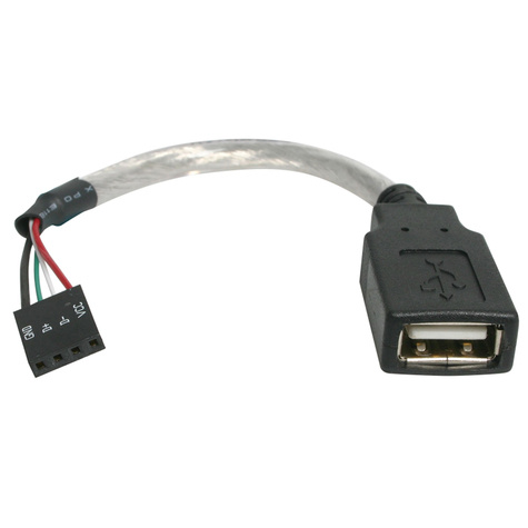 STARTECH 15cm USB 2.0 Kabel - USB A naar 4-pins Moederbord Aansluitkabel F/F - USB-kabel - USB (V) naar 4-pins USB 2.0 header (V) - 15 cm - voor P/N: 35FCREAD, 35FCREADBK, 35FCREADREM