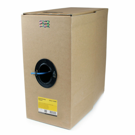 STARTECH STARTECH 1000 ft Bulk Roll of Blue CMR Cat6 Solid UTP Riser Cable - Cat 6 Riser Cable - Cat.6 CMR Ethernet Cable - 23 AWG - Blue (WIR6CMRBL)