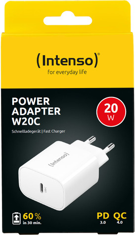 INTENSO INTENSO W20C power adapter - 24 pin USB-C - 20 Watt