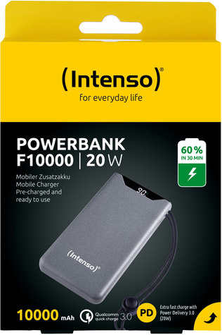 INTENSO Powerbank F10000 - 10000 mAh - Grey