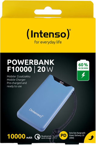 INTENSO Powerbank F10000 - 10000 mAh - Blue