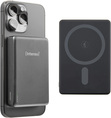 INTENSO Magnetic Wireless Power Bank 10000 mAh Grey USB-C
