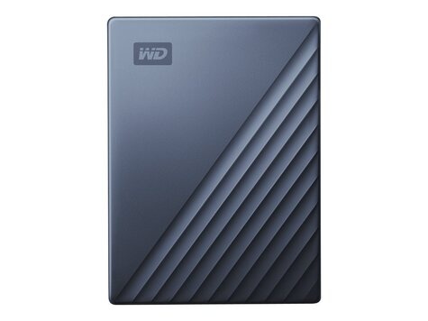 Western Digital Western Digital My Passport Ultra WDBFTM0050BBL - Vaste schijf - gecodeerd - 5 TB - extern (draagbaar) - USB 3.1 (USB-C aansluiting) - 256-bits AES - blauw