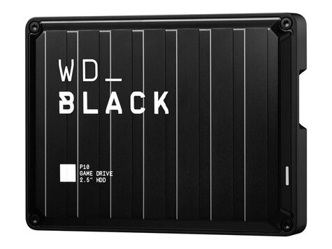 Western Digital BLACK P10 Game Drive WDBA3A0040BBK - Vaste schijf - 4 TB - extern (draagbaar) - USB 3.2 Gen 1 - zwart