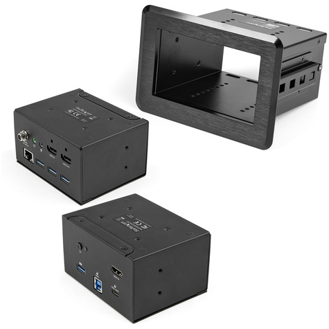 STARTECH Vergadertafel docking station en aansluitdoos 4K - USB-C/USB-A host - HDMI - 4x USB 60W USB-C Power Delivery RJ45 (KITBZDOCK)
