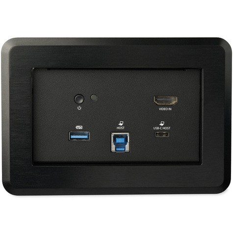 STARTECH Vergadertafel docking station en aansluitdoos 4K - USB-C/USB-A host - HDMI - 4x USB 60W USB-C Power Delivery RJ45 (KITBZDOCK)