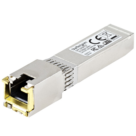 STARTECH STARTECH MSA conform 10 Gigabit koper RJ45 SFP+ module - 10GBase-T - SFP+ transceiver - 30 m - TAA conform - SFP+ transceivermodule