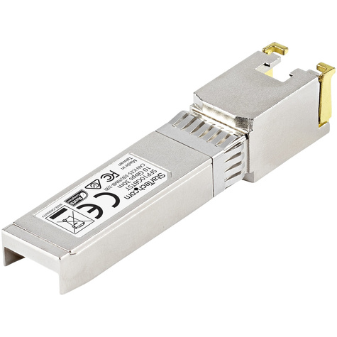 STARTECH MSA conform 10 Gigabit koper RJ45 SFP+ module - 10GBase-T - SFP+ transceiver - 30 m - TAA conform - SFP+ transceivermodule