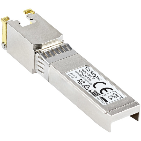 STARTECH MSA conform 10 Gigabit koper RJ45 SFP+ module - 10GBase-T - SFP+ transceiver - 30 m - TAA conform - SFP+ transceivermodule