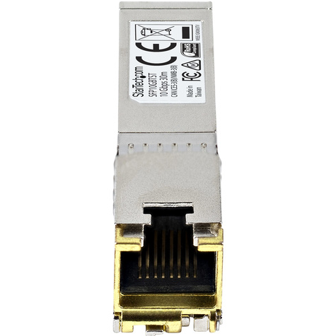 STARTECH MSA conform 10 Gigabit koper RJ45 SFP+ module - 10GBase-T - SFP+ transceiver - 30 m - TAA conform - SFP+ transceivermodule