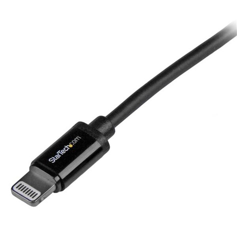 STARTECH 1 m zwarte Apple 8-polige Lightning connector naar USB-kabel voor iPhone / iPod / iPad - Lightning-kabel - Lightning male naar USB male
