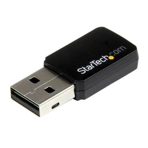 STARTECH USB 2.0 AC600 Mini Dual Band Wireless-AC Network Adapter - 1T1R 802.11ac WiFi Adapter - 2.4GHz / 5GHz USB Wireless