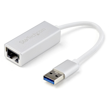 STARTECH STARTECH USB 3.0 naar gigabit ethernet netwerkadapter - zilver - strak aluminium design, ideaal voor MacBook, Chromebook of tablet