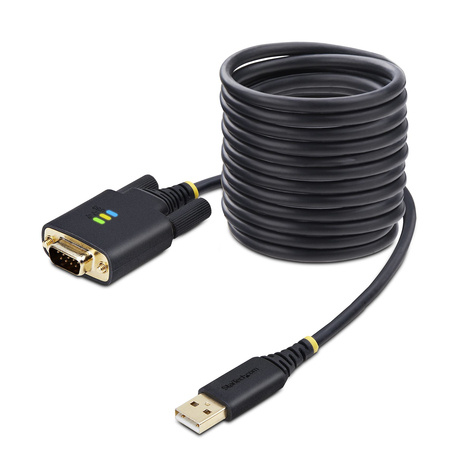 STARTECH STARTECH 10ft (3m) USB to Serial Adapter Cable, Interchangeable DB9 Screws/Nuts, COM Retention, USB-A to DB9 RS232