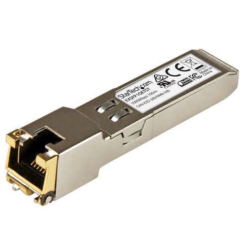 STARTECH STARTECH Juniper EX-SFP-1GE-T compatibel SFP Transceiver module - 10/100/1000BASE-T - 10/100/1000 Mbps - koper RJ45 - 100 m