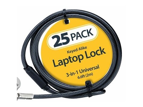 STARTECH 25-Pack Laptop Lock 6.6ft Cable