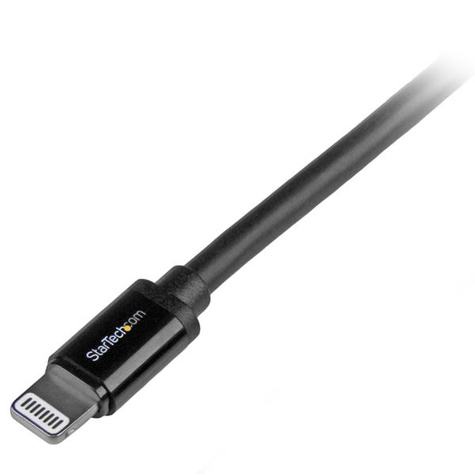 STARTECH 2 m lange zwarte Apple 8-polige Lightning-connector naar USB-kabel voor iPhone / iPod / iPad - Lightning-kabel
