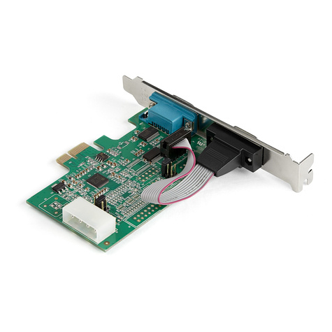 STARTECH 2-port PCI Express RS232 Serial Adapter Kaart, PCIe RS232 Seriële Host Controller Kaart, PCIe naar Dual Serial DB9 Kaart, 16950 UART